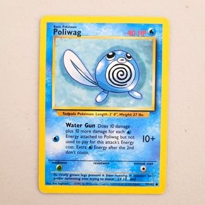 Classic Shadowless Poliwag 59/102 Common Pokemon Card